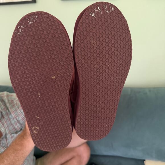 L.L. Bean Wicked Good Shearling Boots Size 7 Short Purple Pull On Cozy Classic - Picture 7 of 7